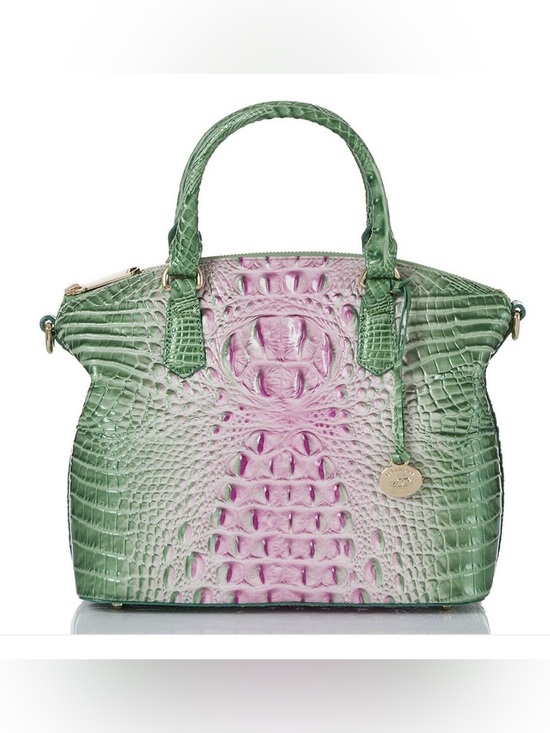 Brahmin Handbags - Brahmin NWT Duxbury Satchel Apple Blush Ombre Melbourne Croc Embossed Leather